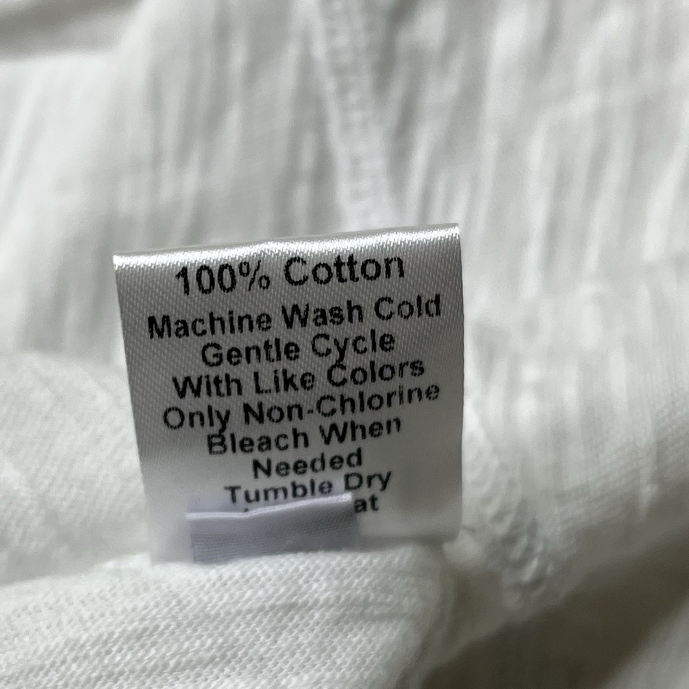 WILT Women's Asymmetrical Long Sleeve Pullover Cotton Top White Size Small USA - Picture 9 of 13